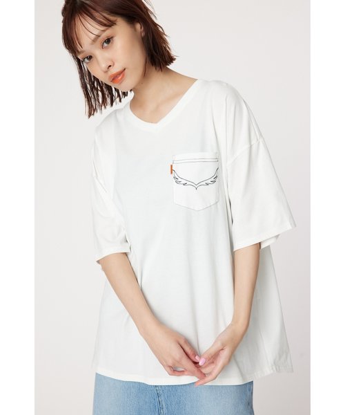 デニムパッチTシャツ