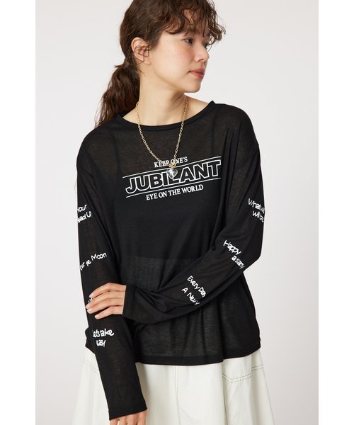 JUBILANTシアーL／S Tシャツ