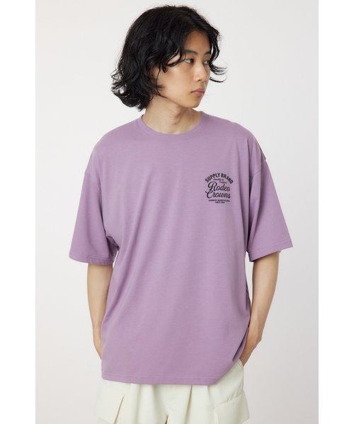 コーデュロイレーベルTシャツ