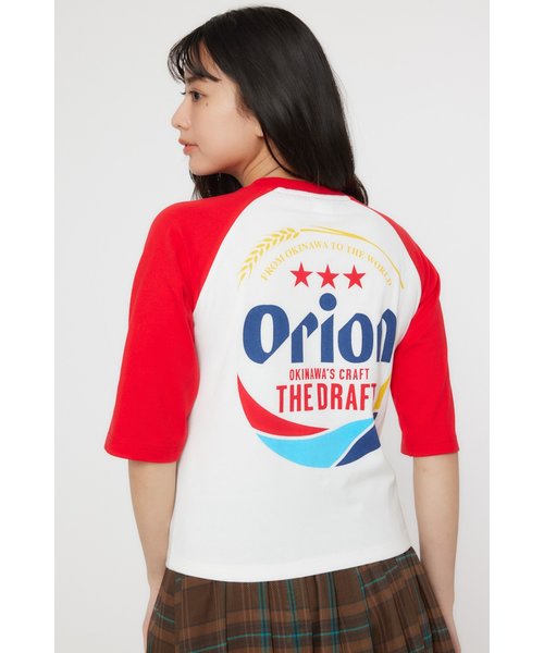 【UNISEX】Orion BeerxRCSラグラン5分トップス