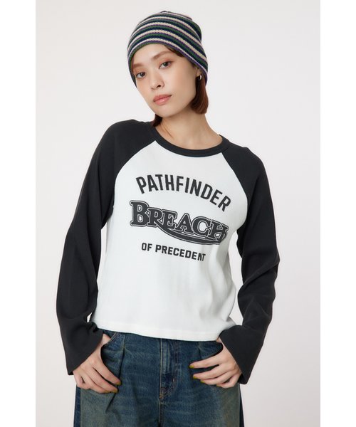 Breachラグランリブ ロングTシャツ