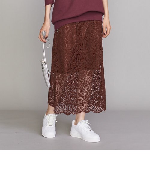 By クロシェレース サイドスリットスカート Beauty Youth United Arrows ビューティ ユース ユナイテッドアローズ の通販 Mall