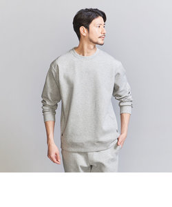 【WEB限定 WARDROBE SMART】ダブルニット クルーネック スウェット/セットアップ対応