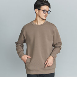 【WEB限定 WARDROBE SMART】ダブルニット クルーネック スウェット/セットアップ対応