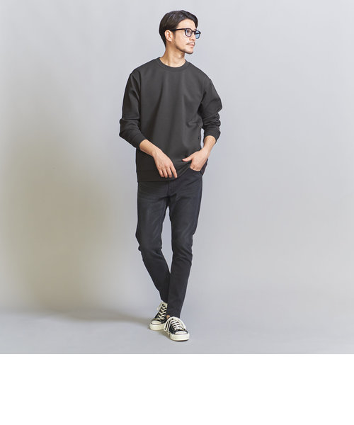 WEB限定 WARDROBE SMART】ダブルニット クルーネック スウェット