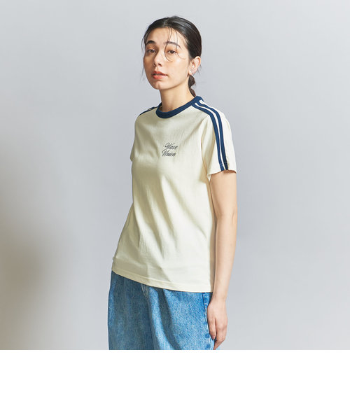 別注】＜WAVE UNION＞フットボール ロゴ Tシャツ | BEAUTY&YOUTH