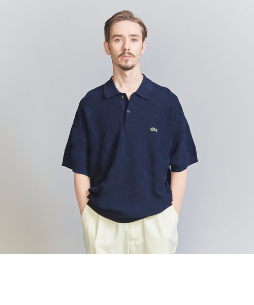 ＜LACOSTE for BEAUTY&YOUTH＞ ジャカード ニット ポロシャツ