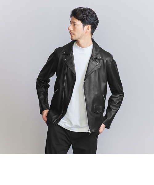 ユナイテッドアローズ WEB限定 シープ シングル ライダース 黒 Lサイズ