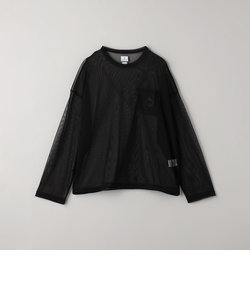 ＜Charcoal＞メッシュ ロングスリーブ Tシャツ