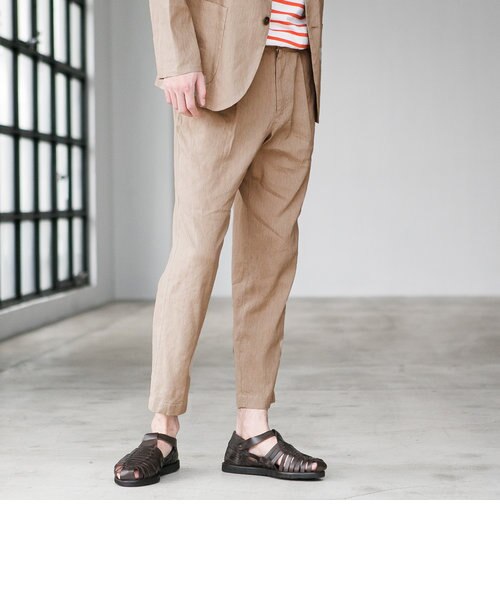 CM ハードマンリネン 1P ユーティリティーパンツ テーパード 9分丈  