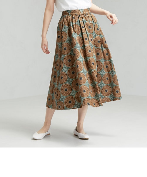 ル・グラジック]LE GLAZIK SC プリント フレア スカート | green label  