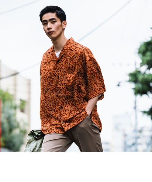 Web限定 Glr Or レオパード ヒョウ柄 オープンカラー シャツ Green Label Relaxing ク リーンレーベル リラクシング の通販 Mall