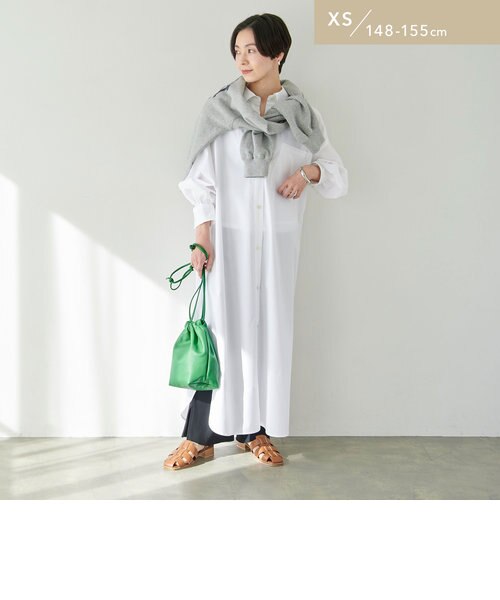 Web限定 Xs H148 155cm タック スリーブ シャツ ワンピース ストライプ Green Label Relaxing ク リーンレーベル リラクシング の通販 Mall