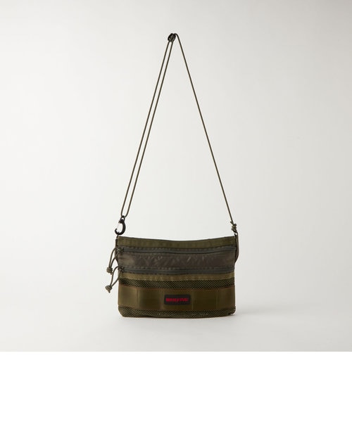 別注】＜BRIEFING＞GLR リップストップ メッシュ サコッシュ | green  