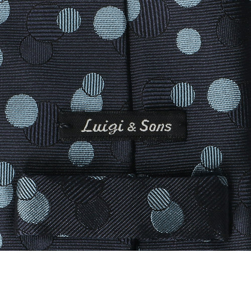 Luigi & Sons＞8.0cm ドット ネクタイ | green label relaxing