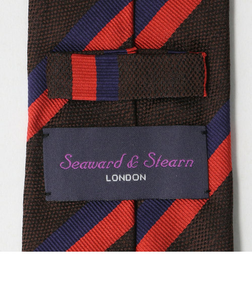 Seaward & Stearn＞8.0cm ストライプ5 ネクタイ | green label