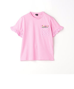 TJ フラワーポケット Tシャツ 100cm-130cm