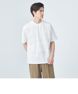 ＜gim＞24s リンクス ボーダー クルーネック Tシャツ -吸水速乾-