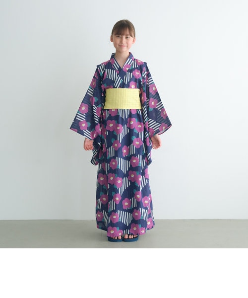 振袖着付け総セット】※下駄、鞄含む 振袖 黒 紫 ピンク 花柄 結びつい