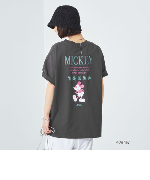 【WEB限定】＜GLR or＞DISNEY ミッキーマウス / バックプリント 半袖 Tシャツ