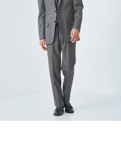GLR CLOTH チェック スリム ノープリーツ スーツパンツ -ストレッチ-