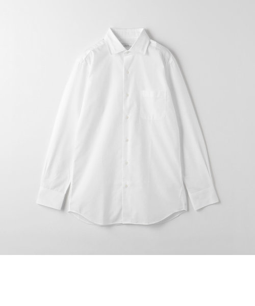 コットン ブロード ショートワイドカラー ドレスシャツ -形態安定-