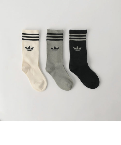 ＜adidas Originals＞クルーソックス3P / 靴下 / キッズ  17cm-18cm