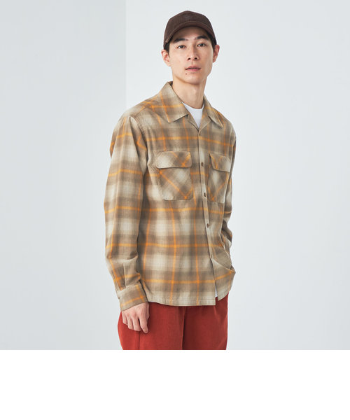 【別注】＜PENDLETON＞GLR チェック オープンカラー シャツ