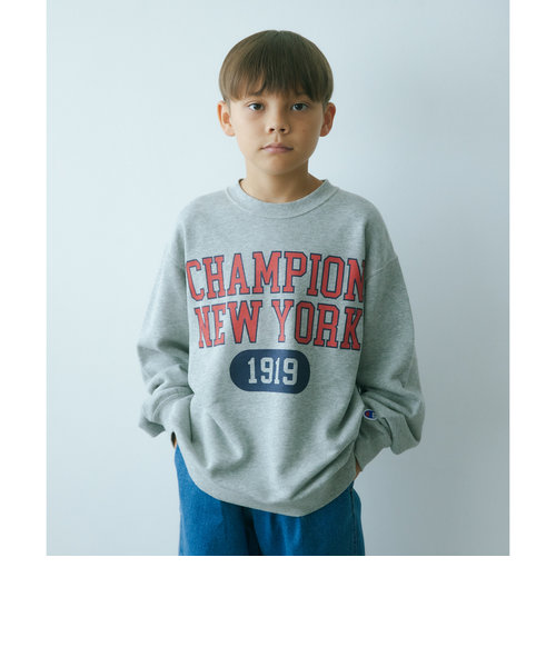 ＜Champion＞TJ CP クルーネック スウェット ロゴ / キッズ  140cm-160cm