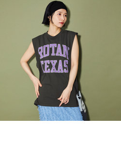 ＜CITEN＞グラフィックノースリーブビッグTシャツ ブラック