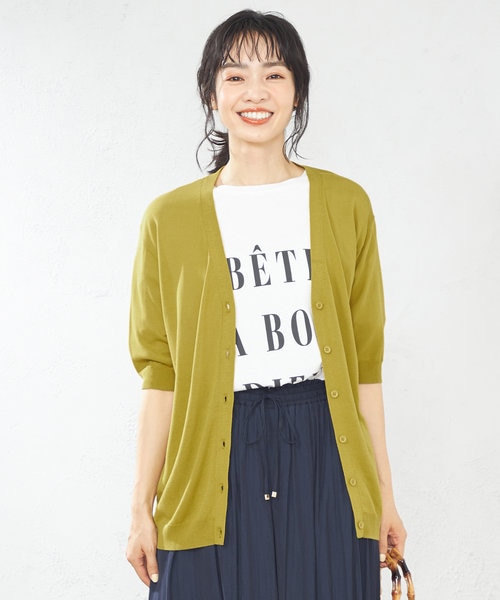 UVカット・接触冷感】クールタッチ半袖 カーディガン | any FAM 