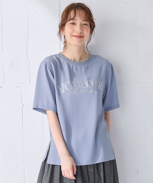 【WEB限定/UVカット/吸水速乾/接触冷感】ジョーゼットロゴ半袖Tシャツ