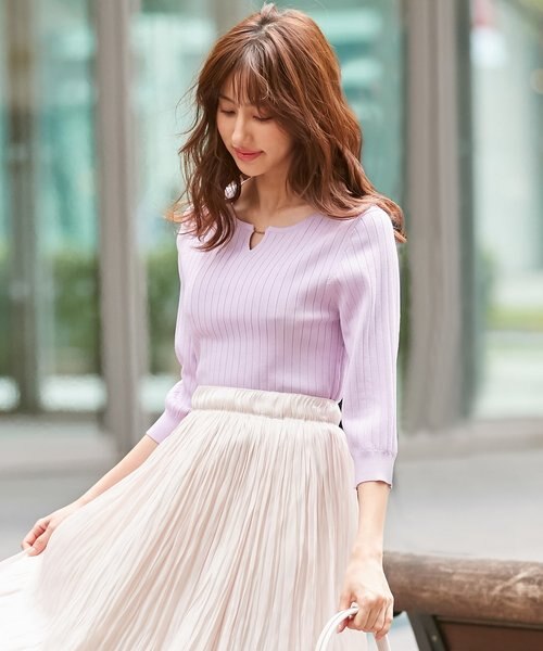 難波蘭さん監修 パーソナルカラーメタルパーツリブ ニット Any Sis エニィスィス の通販 Mall