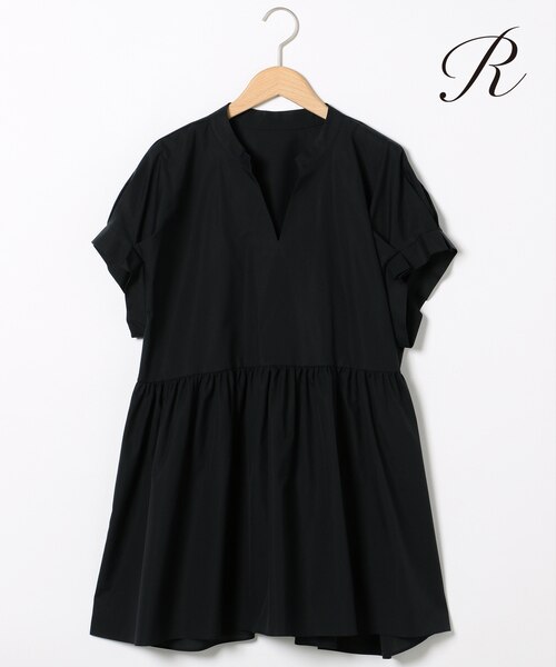 LIMITED SHOP R(アール)】THOMAS MASON 100/2 SHIRTING タックブラウス