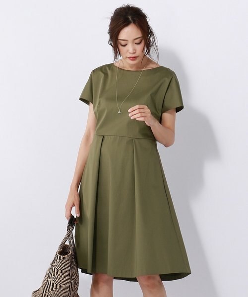 秋に使える 大人顔 シックな上品ワンピース Mall