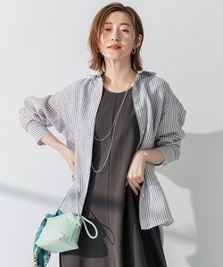 【CLASSY. 9月号掲載/WEB限定カラーあり】LIBECO ベーシック シャツ