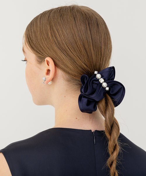 acca マシュマロルチド シュシュ ネイビー（ほぼ未使用、試着のみ