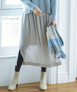 【VERYWEB掲載/KMKK】ベルベット ロングプリーツスカート