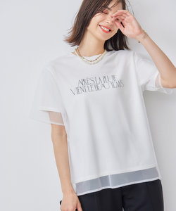 【WEB限定】チュールレイヤードロゴTシャツ