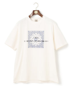 【KING SIZE】ペイズリーバンダナプリントTシャツ