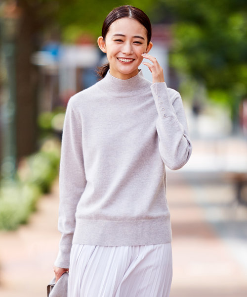 洗える】AIR WOOL ハイネック ニット | J.PRESS LADIES（ジェイ