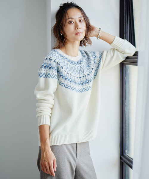 AUSSIE AIR FAIR ISLE ニット | J.PRESS LADIES（ジェイ・プレス）の