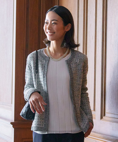 洗える】TWEED KNIT カーディガン | J.PRESS LADIES（ジェイ・プレス