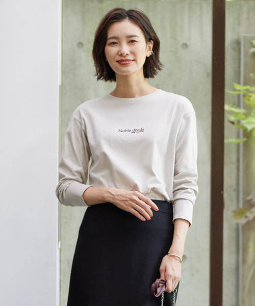 ロゴ Tシャツ | J.PRESS LADIES（ジェイ・プレス）の通販 - &mall