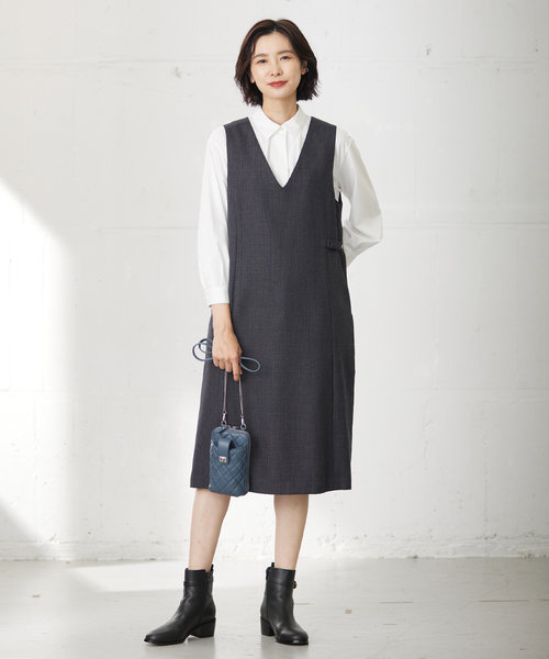 T/W 杢 ライトツイード ジャンパースカート | J.PRESS LADIES（ジェイ