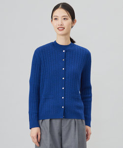 【洗える】KNIT BASIC クルーネック カーディガン