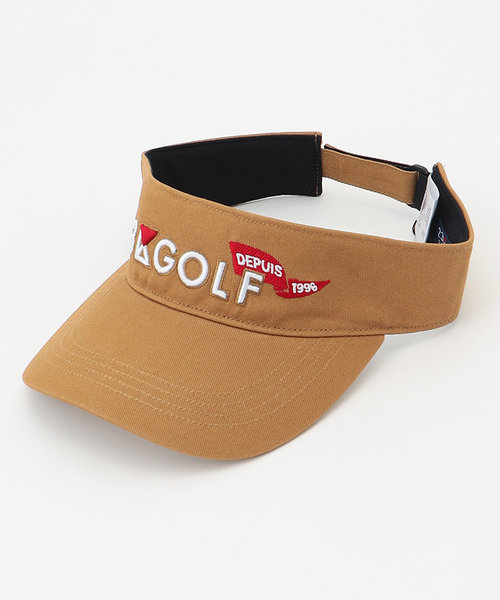 【UNISEX】】23区GOLF ロゴ バイザー