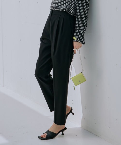 洗える・WEB限定カラーあり】 ウールミルドサキソニー テーパード  