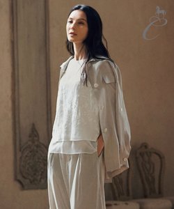 【Class Lounge】FEATHER LINEN シャツジャケット(検索番号X22)