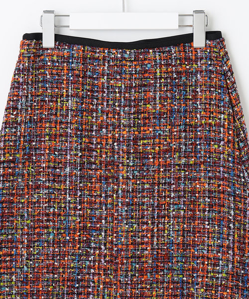 カラーミックスツイード Aラインスカート | 自由区（ジユウク）の通販